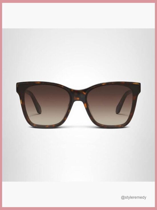 Oversized Square Sunglasses with UV-Protected Lenses and Protective Case
